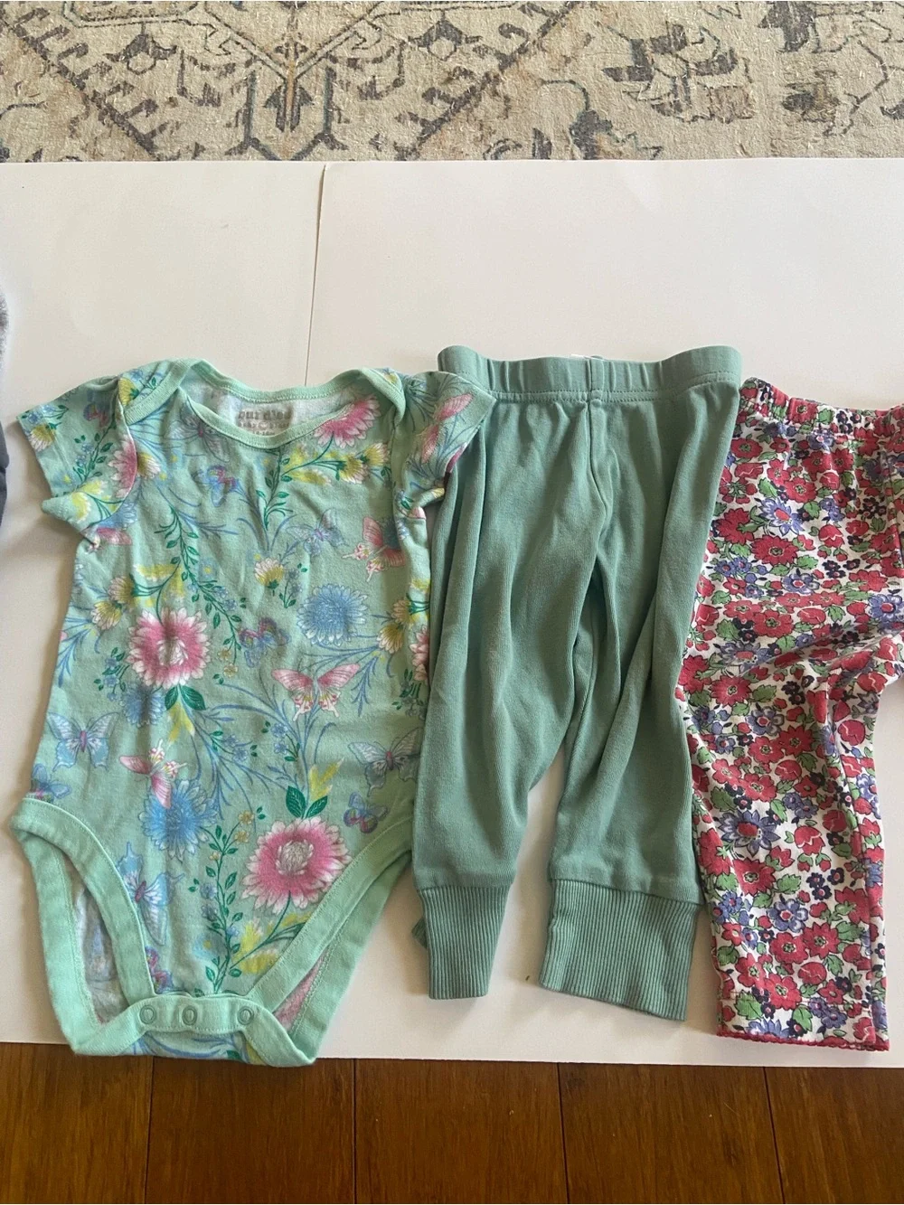 Bundle of Carter's Girls’ 3 Top’s and 3 bottoms that makes 3 complete outfits